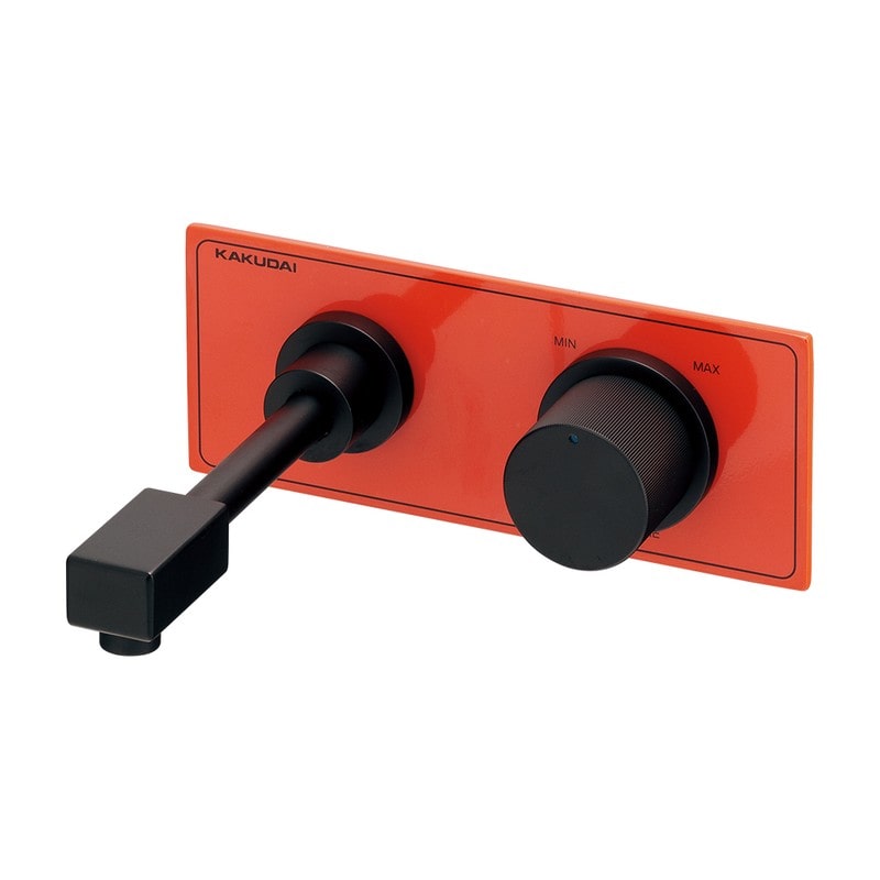 カクダイ 2237644 壁ユニット水栓フレイムオレンジ 729-100A-YR 1個（ご注文単位1個）【直送品】