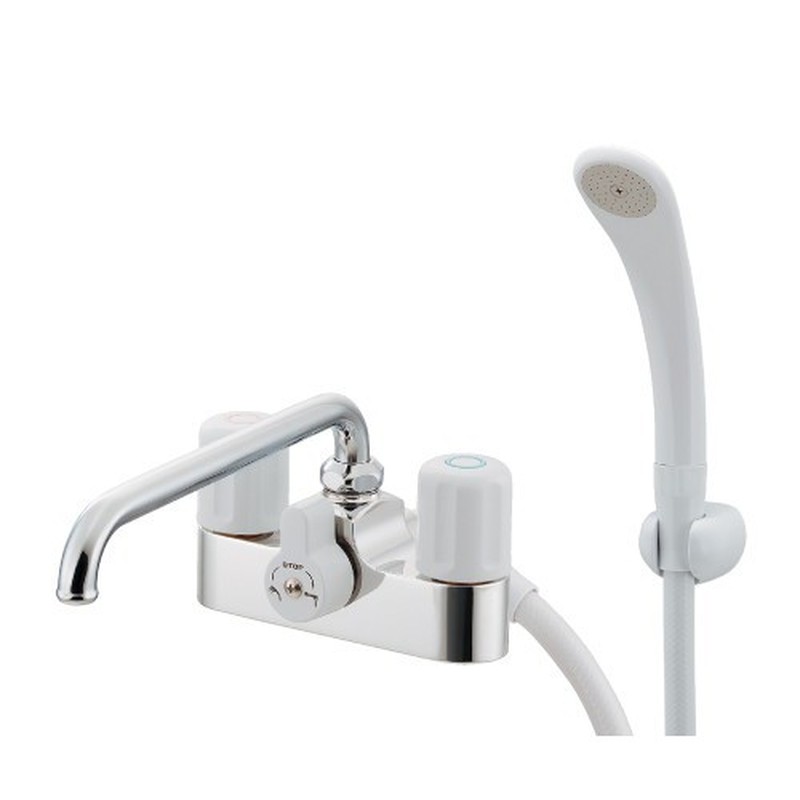 カクダイ 2232693 2ハンドルシャワー混合栓 止水 #152-205 1個（ご注文単位1個）【直送品】