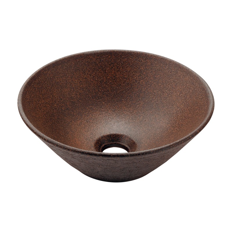 カクダイ 2236209 丸型手洗器 窯肌 493-267-M 1個（ご注文単位1個）【直送品】