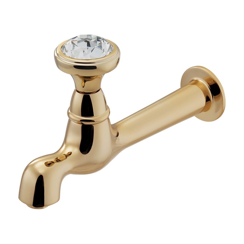 カクダイ 2237509 横水栓ロングアンティークGD 702-430B-AG 1個（ご注文単位1個）【直送品】