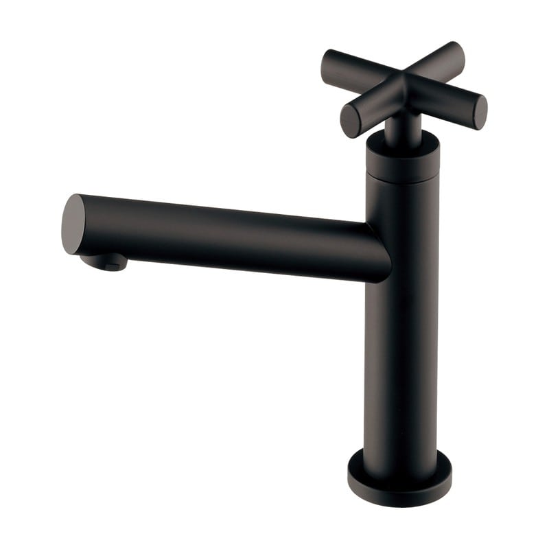 カクダイ 2236505 立水栓 マットブラック 716-216-D 1個（ご注文単位1個）【直送品】