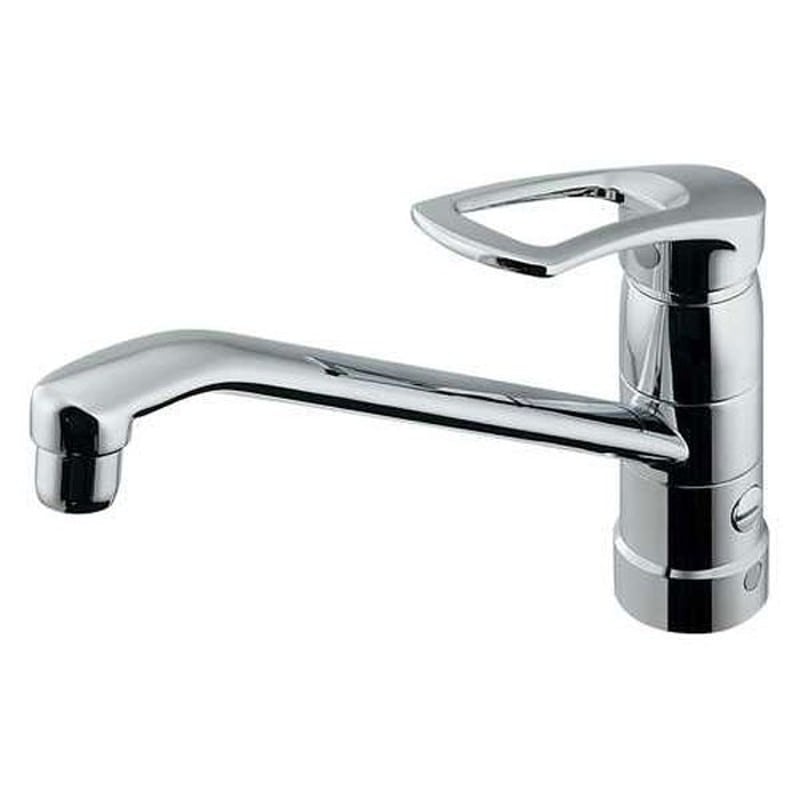 カクダイ 2227758 シングルレバー混合栓 分水孔付 #117-061 1個（ご注文単位1個）【直送品】