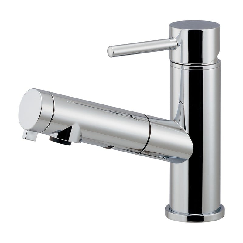 カクダイ 2237130 184-030AKCHシングルレバー引出混合栓 184-030AK-CH 1個（ご注文単位1個）【直送品】