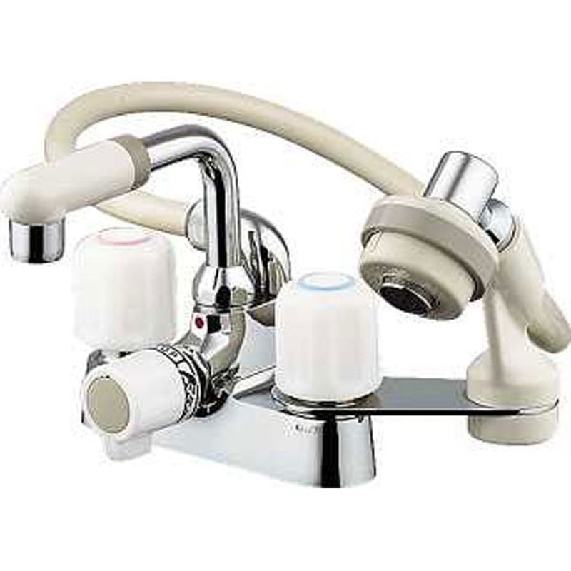 カクダイ 2220217 カクダイ 1521S 2ハンドル混合栓シャワつき #1521S 1個（ご注文単位1個）【直送品】