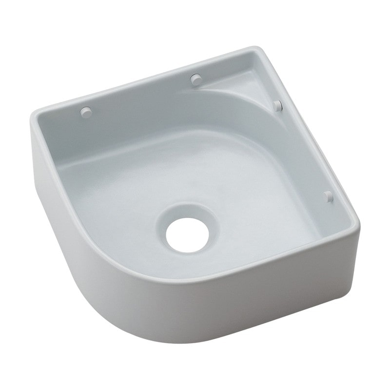 カクダイ 2236147 壁掛手洗器 マットホワイト 493-244-MW 1個（ご注文単位1個）【直送品】