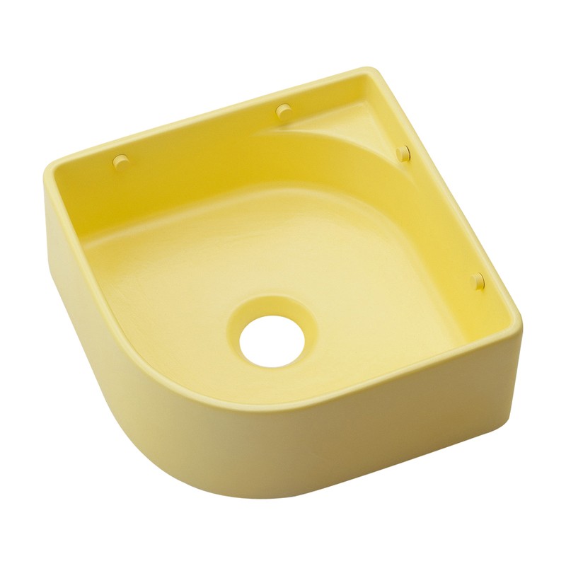 カクダイ 2236149 壁掛手洗器 フロストレモン 493-244-Y 1個（ご注文単位1個）【直送品】