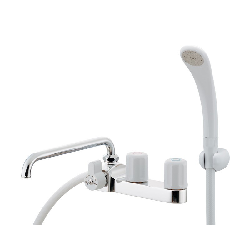 カクダイ 2232695 2ハンドルシャワー混合栓 #152-303 1個（ご注文単位1個）【直送品】