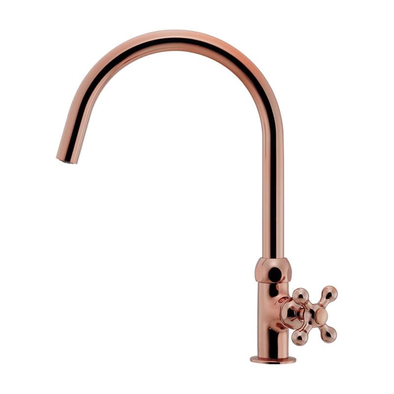 カクダイ 2237622 泡沫立形スワン水栓ブラウン 719-111-BR 1個(ご注文単位1個)【直送品】