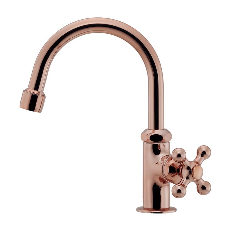 カクダイ 2237623 泡沫立形スワン水栓ブラウン 719-131-BR 1個(ご注文単位1個)【直送品】