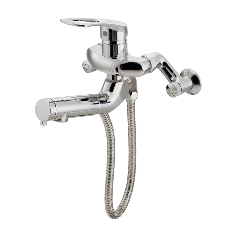 カクダイ 2236086 シングルレバー混合栓シャワーつき 192-146 1個(ご注文単位1個)【直送品】