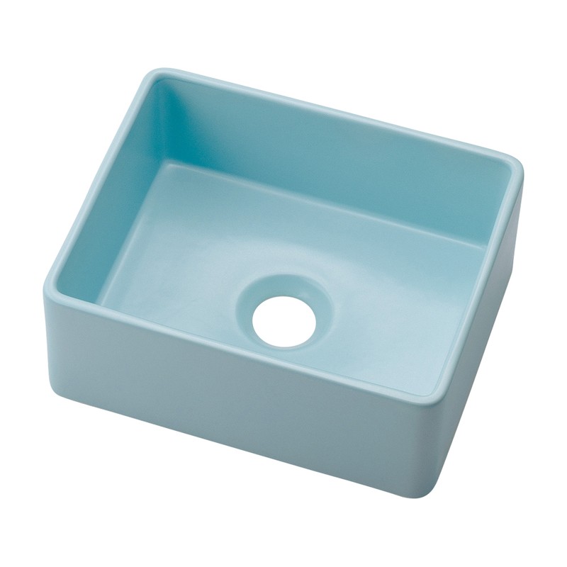 カクダイ 2236150 角型手洗器 フロストミント 493-245-B 1個（ご注文単位1個）【直送品】