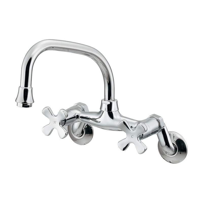 カクダイ 2234712 2ハンドル混合栓 #124-109 1個（ご注文単位1個）【直送品】