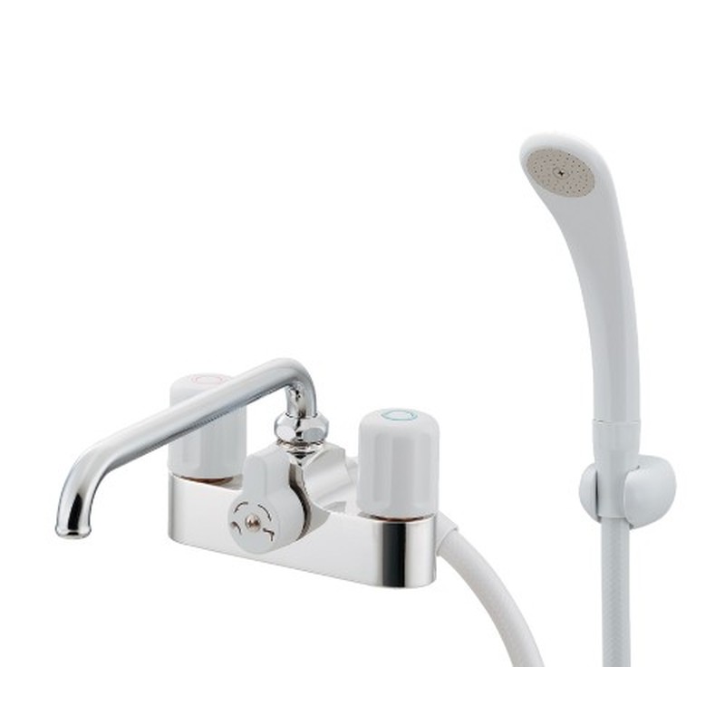 カクダイ 2232694 2ハンドルシャワー混合栓 #152-206 1個（ご注文単位1個）【直送品】