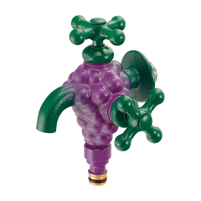 カクダイ 2233031 722-700-13ガーデンタップ双口ぶどう #722-700-13 1個（ご注文単位1個）【直送品】