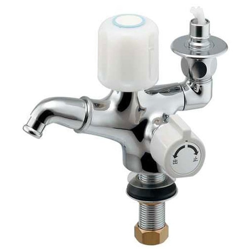 カクダイ 2225587 カクダイ 7249-13 双口回転立水栓 #7249-13 1個（ご注文単位1個）【直送品】