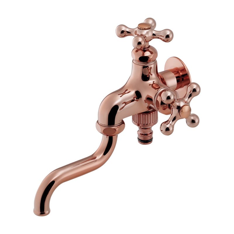 カクダイ 2237532 双口自在水栓90ミリ BW 704-311-BR 1個（ご注文単位1個）【直送品】