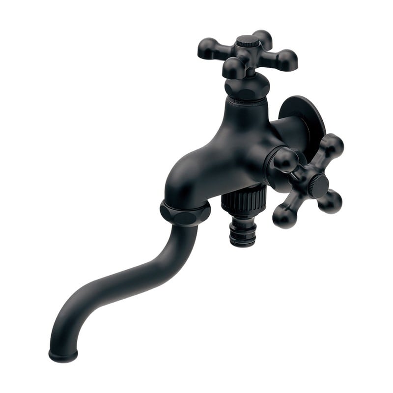 カクダイ 2237534 双口自在水栓90ミリ・MD 704-311-MD 1個（ご注文単位1個）【直送品】