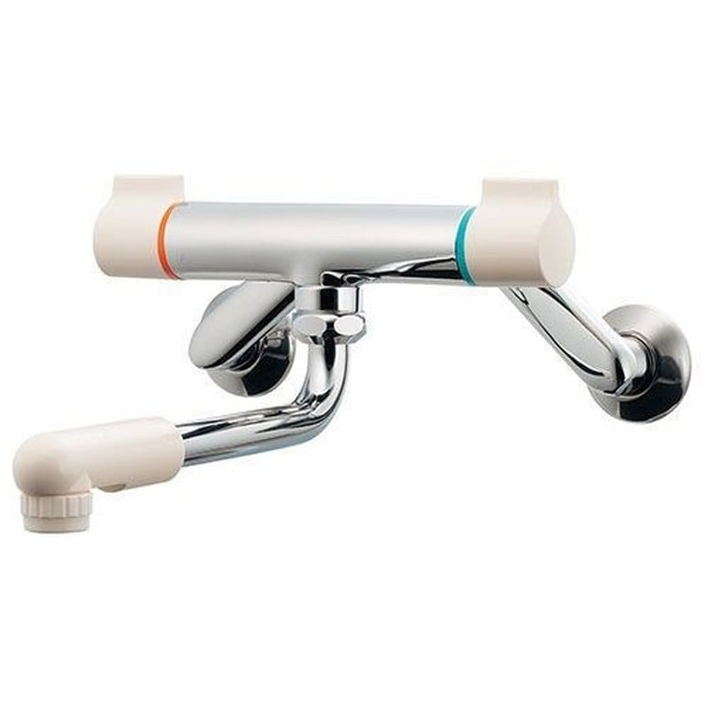 カクダイ 2230717 2ハンドル混合栓 #128-110 1個(ご注文単位1個)【直送品】