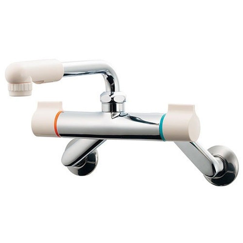 カクダイ 2230717 2ハンドル混合栓 #128-110 1個（ご注文単位1個）【直送品】