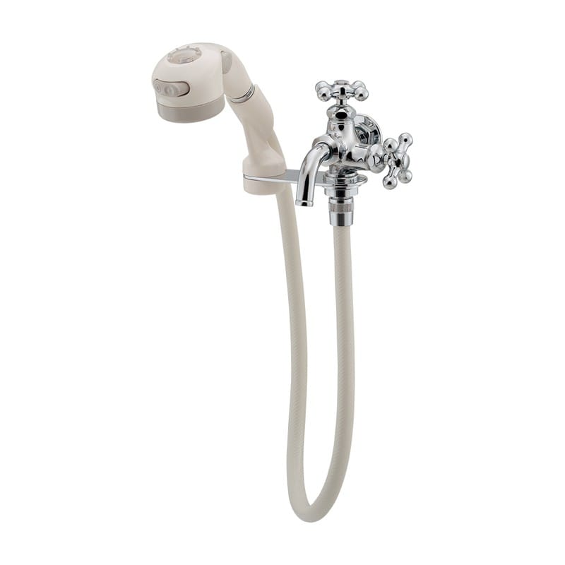 カクダイ 2233004 ペット用双口水栓 #704-153-13 1個(ご注文単位1個)【直送品】