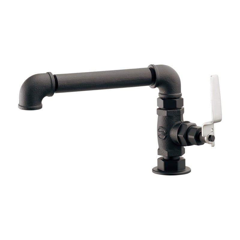 カクダイ 2236383 インダストリアル立形自在水栓 マットブラック 700-746-D 1個（ご注文単位1個）【直送品】