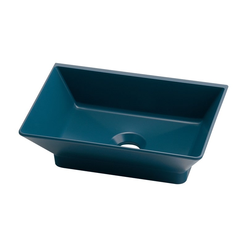 カクダイ 2236185 角型手洗器 マットネイビー 493-262-B 1個（ご注文単位1個）【直送品】