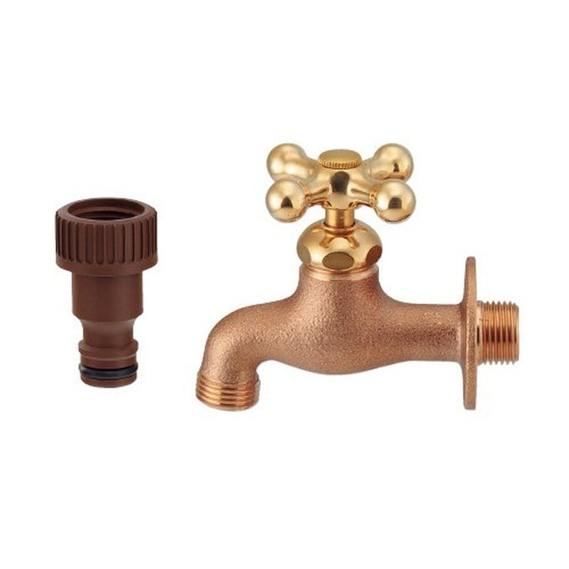 カクダイ 2231101 ガーデン横水栓 レトロ #701-028-13 1個（ご注文単位1個）【直送品】