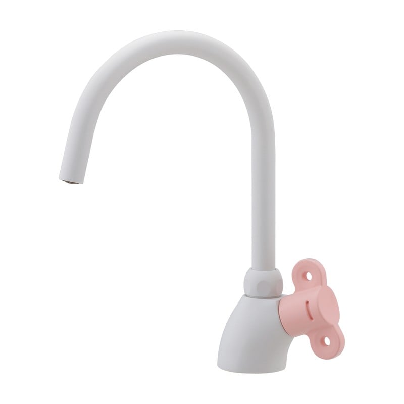 カクダイ 2236390 立形スワン水栓 フロストピーチ 700-830-P 1個（ご注文単位1個）【直送品】