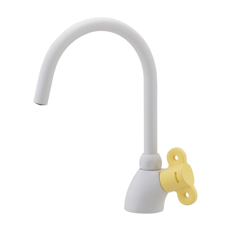 カクダイ 2236391 立形スワン水栓 フロストレモン 700-830-Y 1個（ご注文単位1個）【直送品】