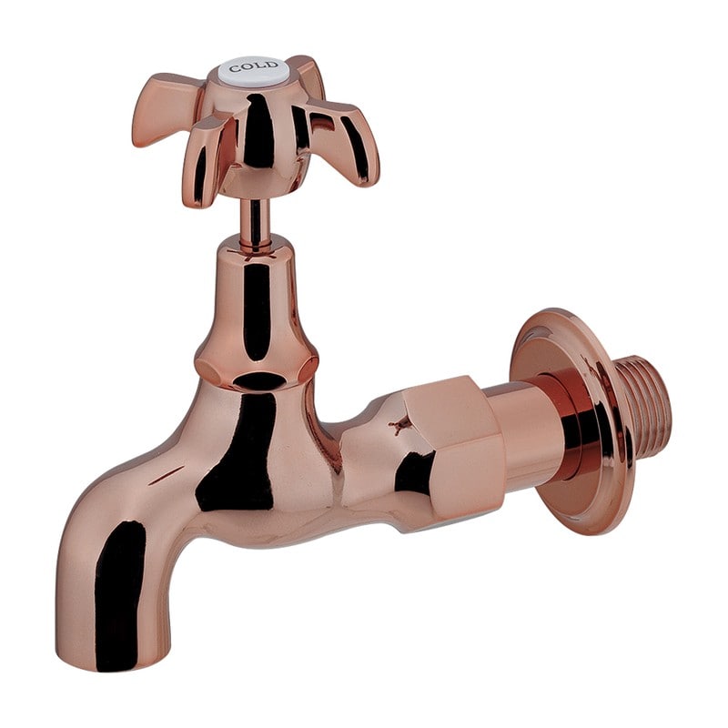 カクダイ 2237481 胴長横水栓カッパーブラウン 702-055-BR 1個（ご注文単位1個）【直送品】