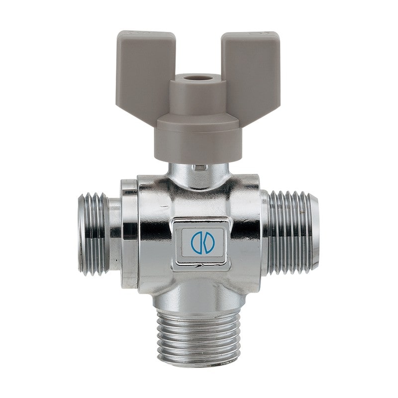 カクダイ 2232926 650-221-13 三方ボールバルブ #650-221-13 1個（ご注文単位1個）【直送品】