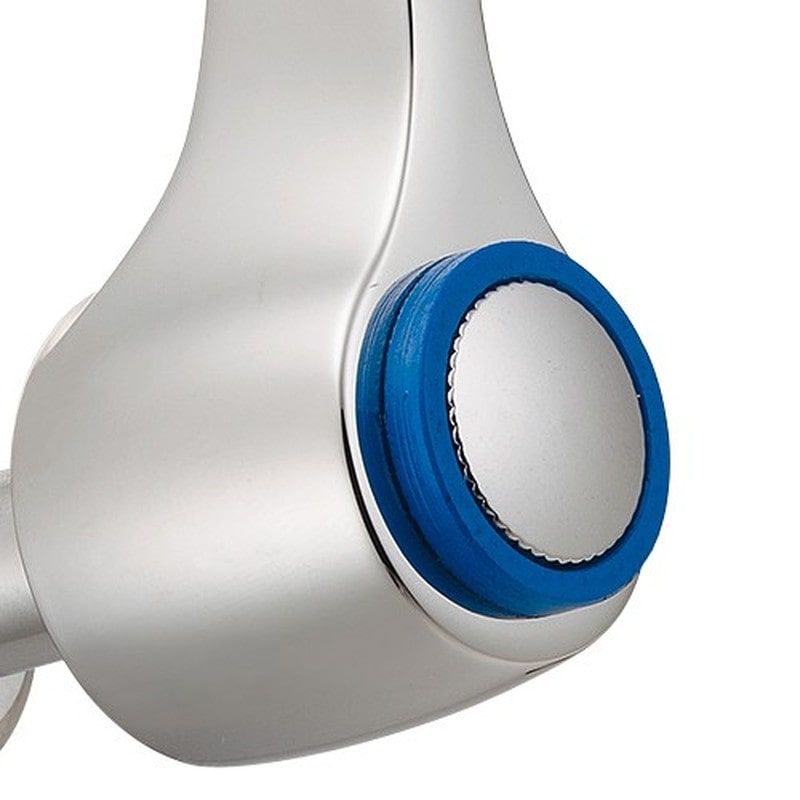 カクダイ 2231110 厨房双口横形水栓 #704-407-13QR 1個(ご注文単位1個)【直送品】