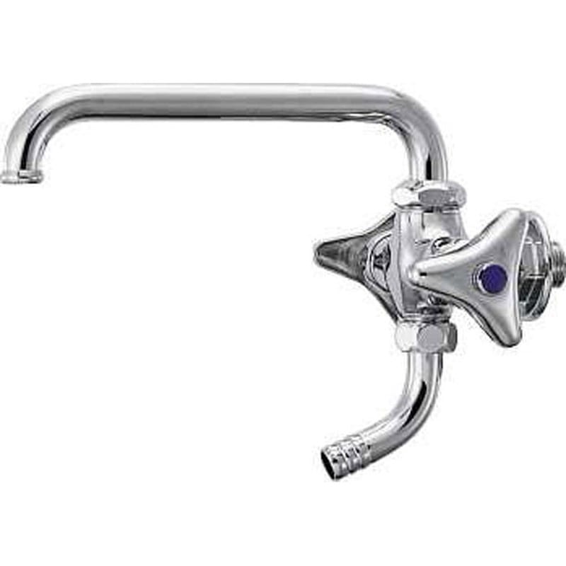 カクダイ 2225350 カクダイ 7044 双口横形自在水栓 13 #7044 1個（ご注文単位1個）【直送品】