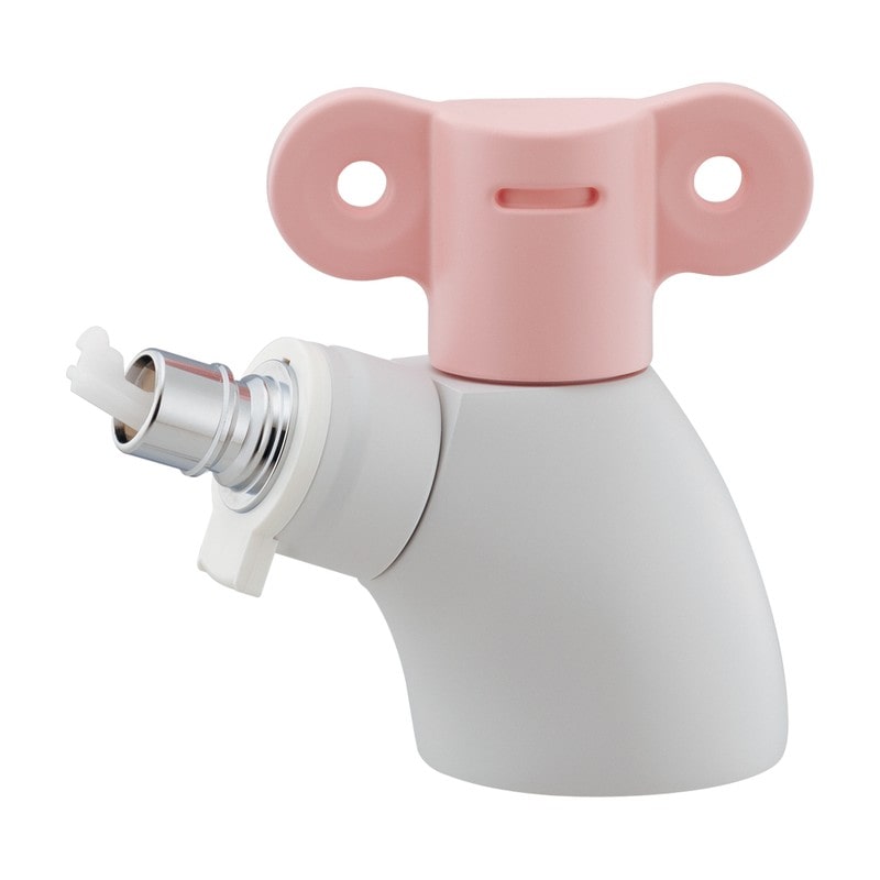 カクダイ 2236629 洗濯機用立水栓 フロストピーチ 732-201-P 1個（ご注文単位1個）【直送品】