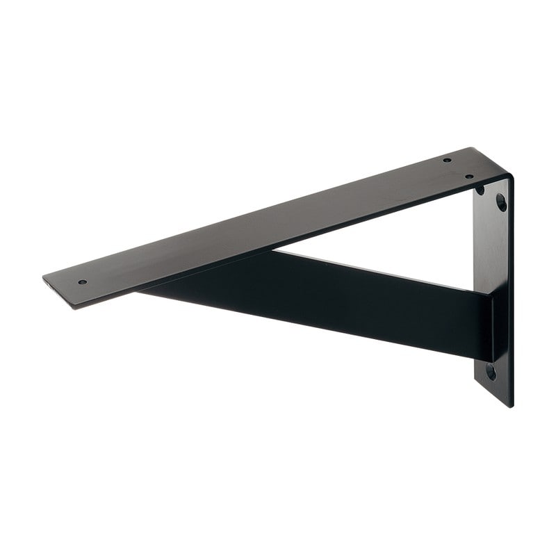 カクダイ 2232736 250-001-D ブラケット 平鋼ツヤ消し黒 #250-001-D 1個（ご注文単位1個）【直送品】