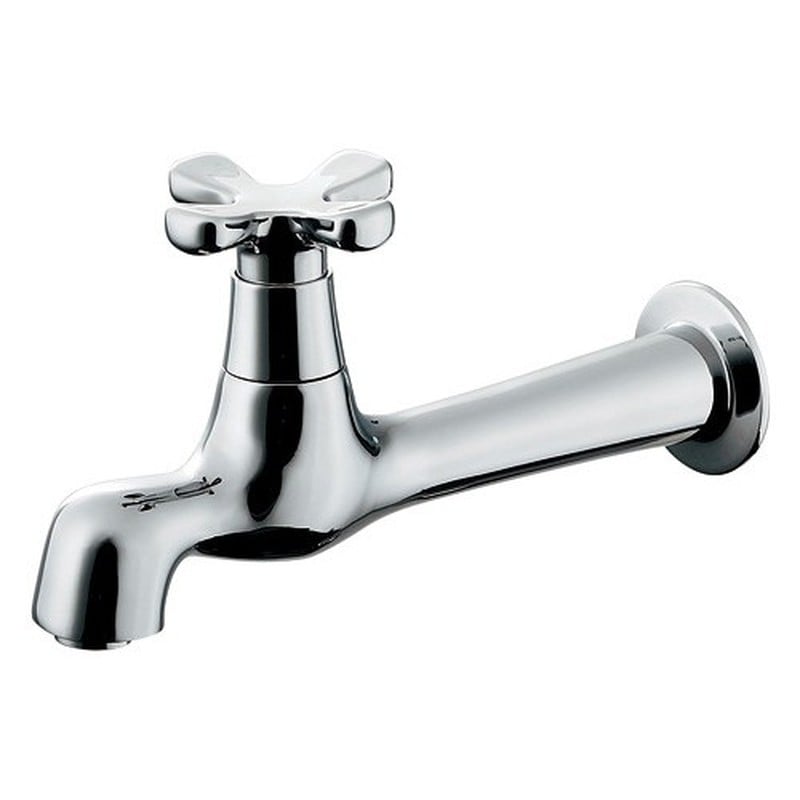 カクダイ 2232076 横水栓 ロング #702-003 1個（ご注文単位1個）【直送品】