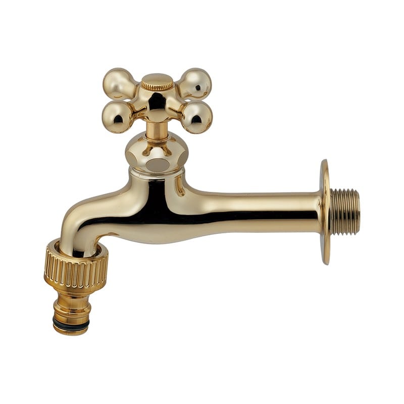 カクダイ 2237458 横水栓ロングアンティークGD 701-121B-AG 1個（ご注文単位1個）【直送品】