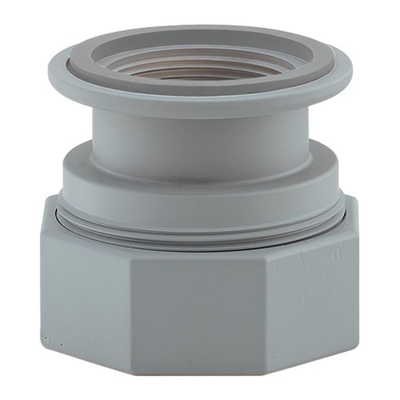 カクダイ 2232796 流台塩ビ変換アダプター #458-417-40 1個（ご注文単位1個）【直送品】