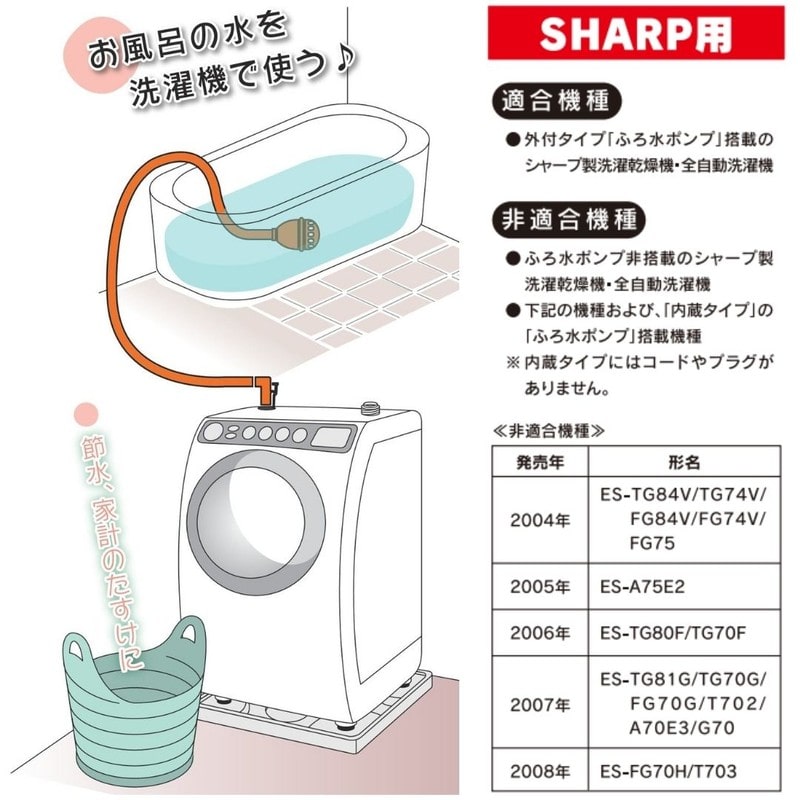 カクダイ 2232770 風呂水給水ホース ポンプ付 #418-402-4 1個（ご注文単位1個）【直送品】