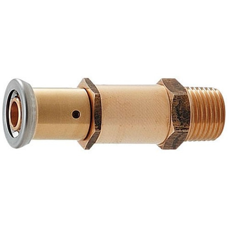 カクダイ 2228025 610-007-10A ロック胴長外ネジアダプター #610-007-10A 1個（ご注文単位1個）【直送品】