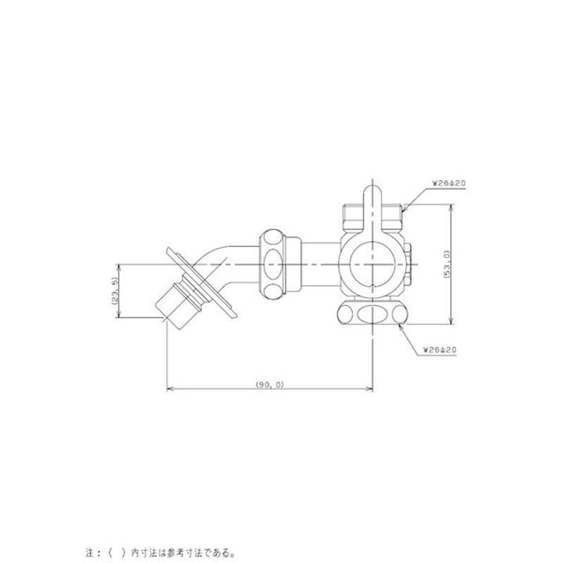 カクダイ 2225790 カクダイ 7892 マルチ分岐切替弁型 #7892 1個(ご注文単位1個)【直送品】