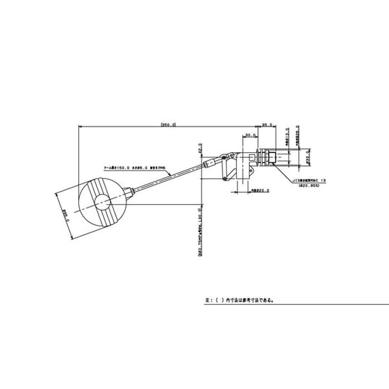 カクダイ 2224272 複式ボールタップポリ玉 #6616-13 1個（ご注文単位1個）【直送品】