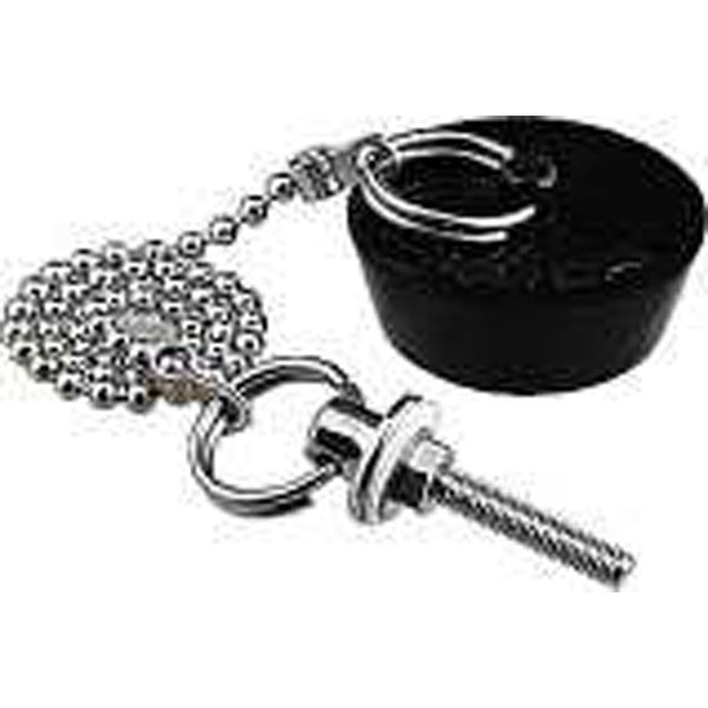 カクダイ 2221908 洗面器ゴム栓鎖付/44×38 #491-002 1個（ご注文単位1個）【直送品】