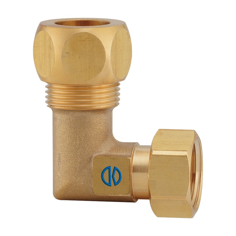 カクダイ 2236341 ナットつき銅管用火なしエルボ 13×15.88 618-79-1315 1個（ご注文単位1個）【直送品】