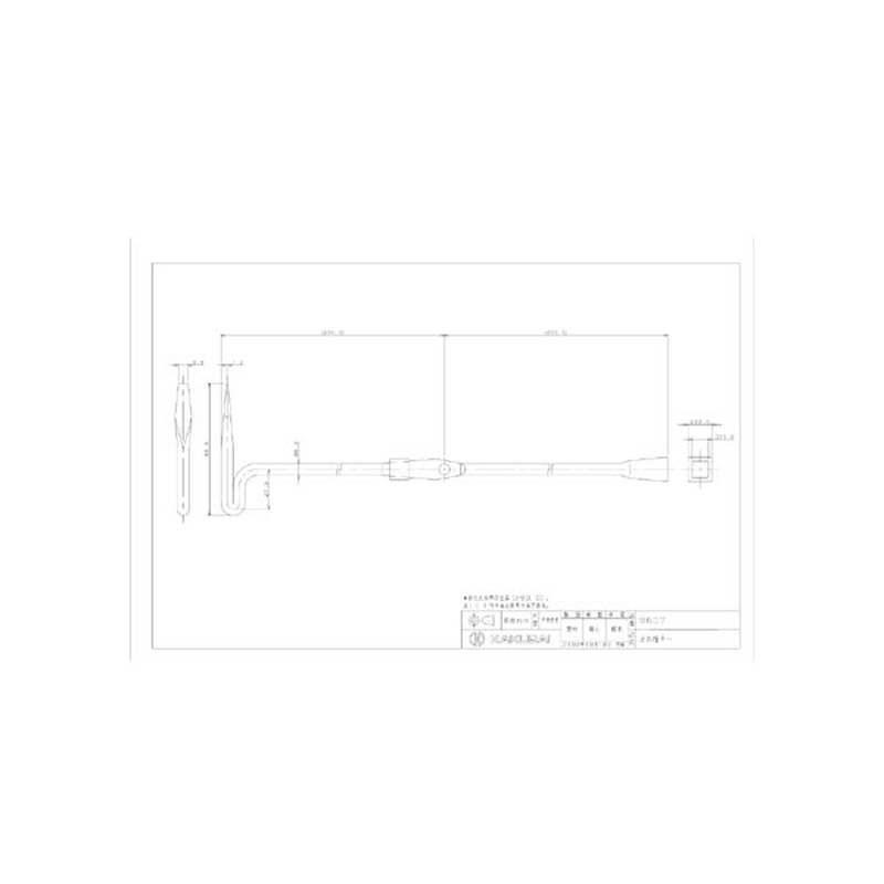 カクダイ 2226550 止水栓キー #9607 1個（ご注文単位1個）【直送品】