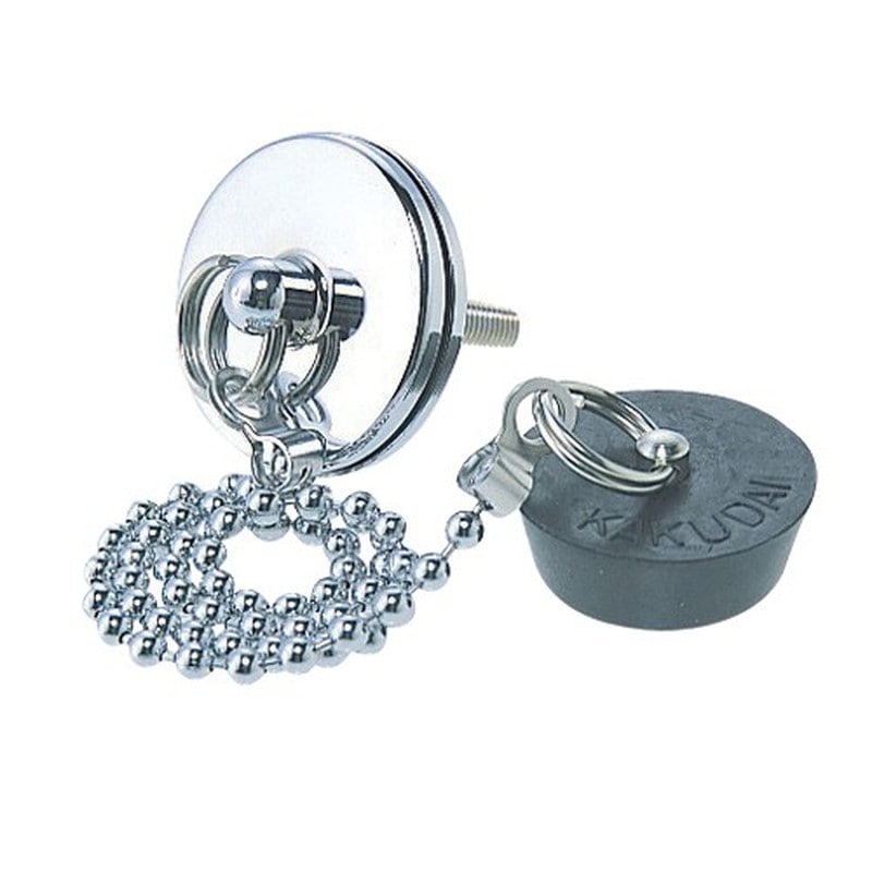 カクダイ 2232801 491-020 洗面器ホールキャップ付ゴム栓 #491-020 1個（ご注文単位1個）【直送品】