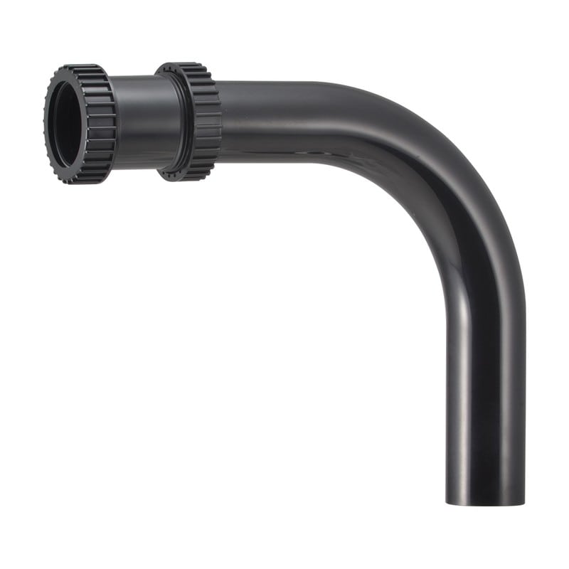 カクダイ 2237230 さしこみベンドブラック 469-209-32 1個（ご注文単位1個）【直送品】