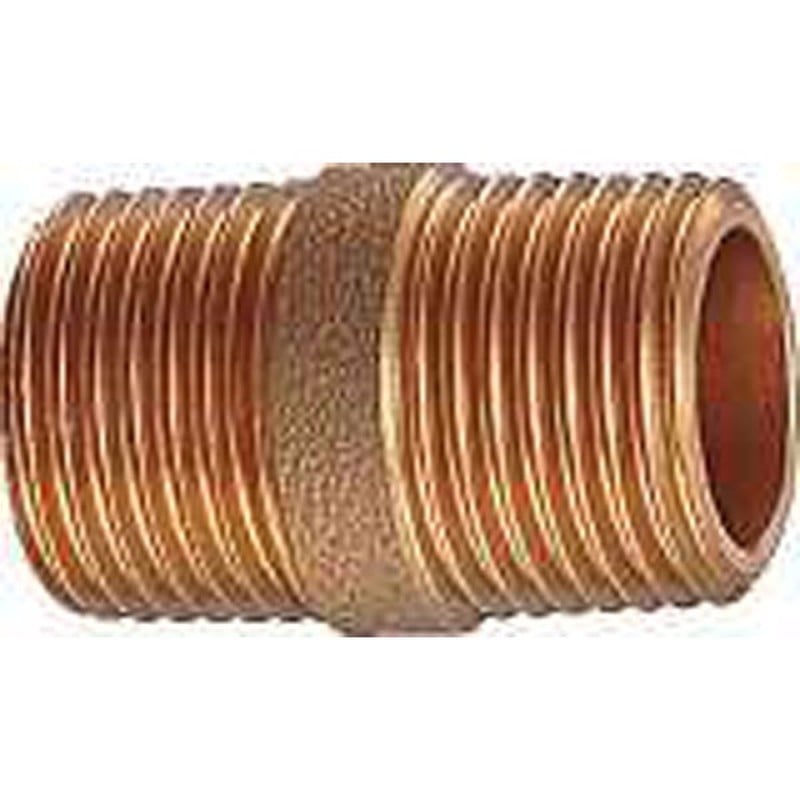 カクダイ 2228226 6499-10 砲金丸ニップル #6499-10 1個（ご注文単位1個）【直送品】