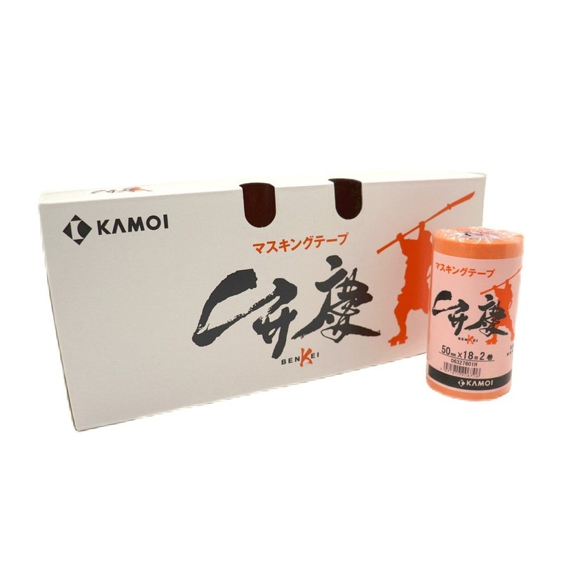 カモ井加工紙 9034972 建築塗装用マスキングテープ 弁慶 50mm×18m #206713 1個（ご注文単位1個）【直送品】