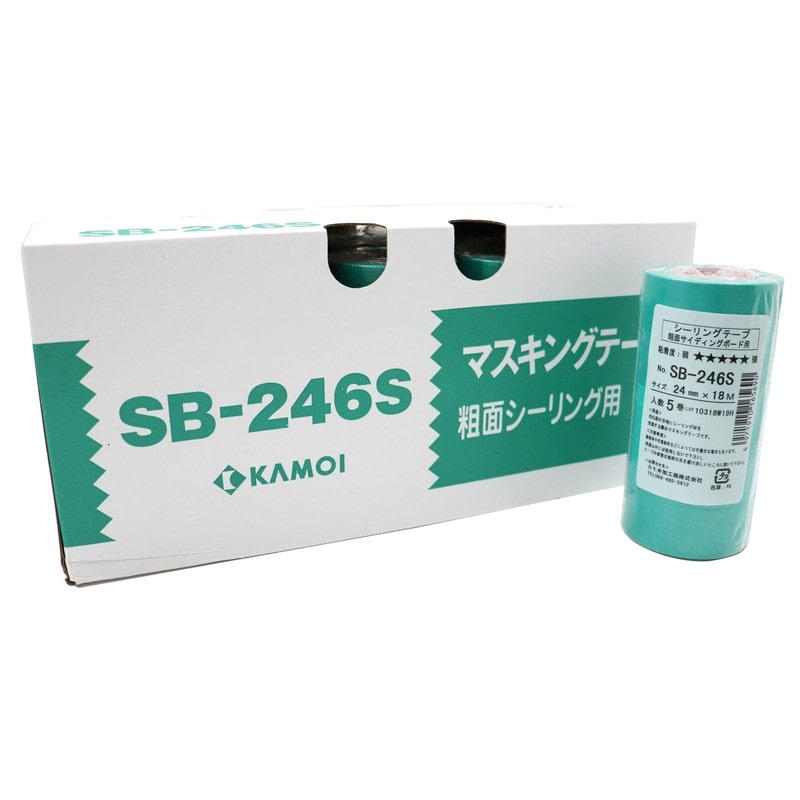 カモ井加工紙 9035064 粗面マスキングテープ 24mm×18m #165706 1個（ご注文単位1個）【直送品】